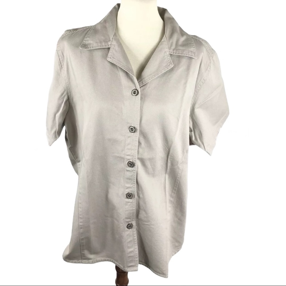 Studio West floral embroidered shirt size 1X